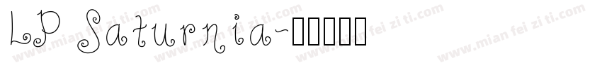 LP Saturnia字体转换